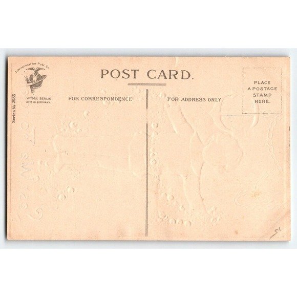 Memorial Decoration Day Postcard Ellen Clapsaddle Patriotic Boy Sailor Suit 2935 - Picture 3 of 3